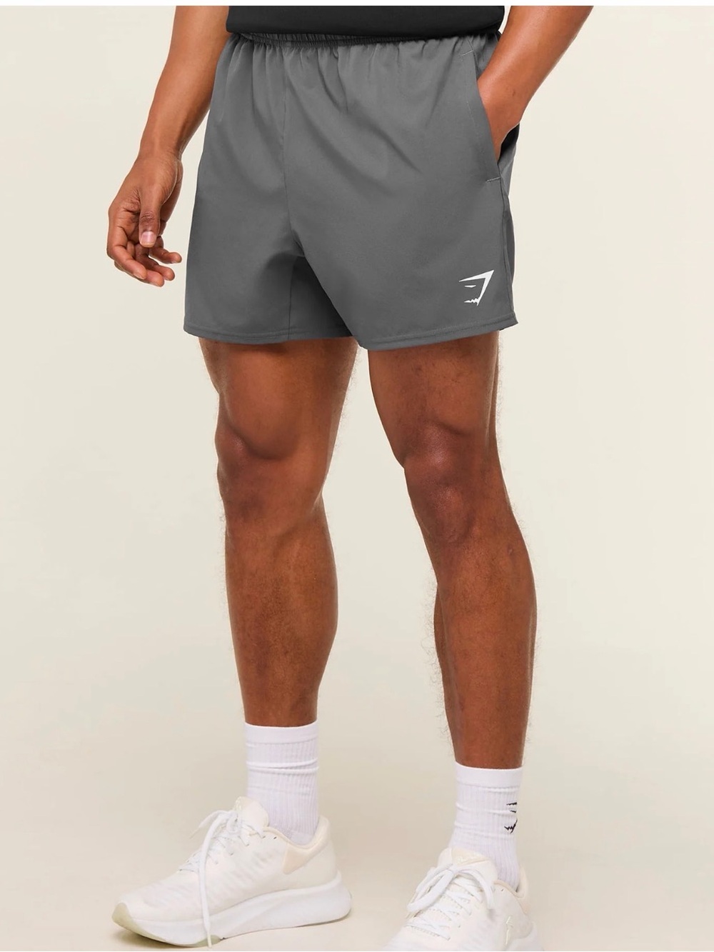 Gymshark 5” inch Arrival Shorts Men's Grey Athletic Short  Elastic Waist